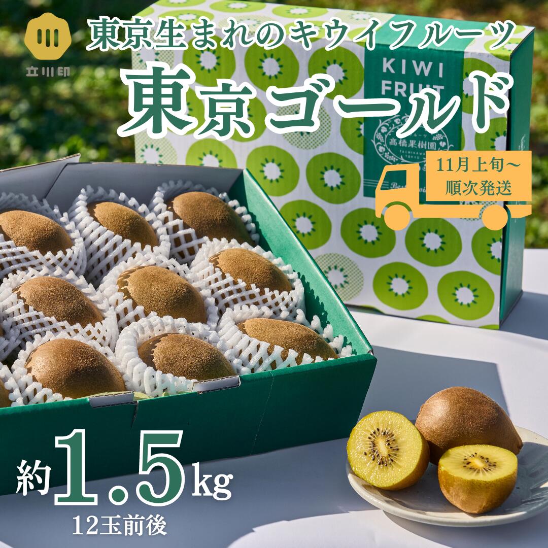 【ふるさと納税】 【2025年11月上旬より発送】ゴールドキウイ 東京ゴールド 追熟済 東京産 1.5kg 果物 フルーツ