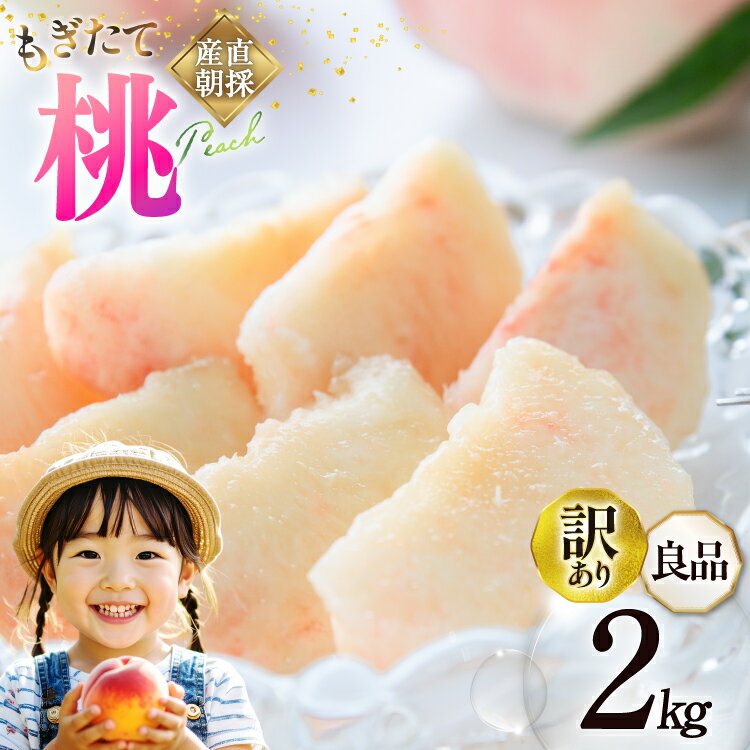 【ふるさと納税】 【2026年発送】訳あり 桃 山梨 良品 朝どれ 大玉 約 2.0kg 4～6玉 家庭用 朝獲れ もぎたて もも モモ フルーツ 果物 山梨県産 産地直送 期間限定 季節限定 冷蔵 農家直送 白鳳 夢みずき 浅間白桃 なつっこ [韮崎市桃農家の産直 山梨県 韮崎市 20745234]