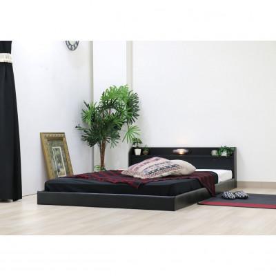 ふるさと納税 知立市 【組立付き】268セミダブルベッド(ブラック)ボンネルコイルマットレス付(1499)