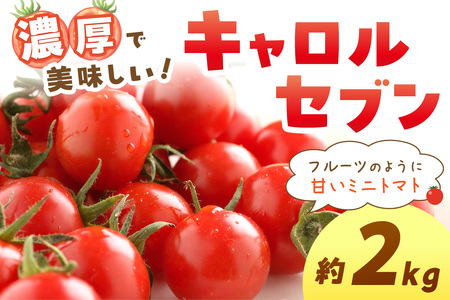 【0195-4】ミニトマト キャロルセブン 2kg【和歌山産】《先行予約》 ミニトマト
