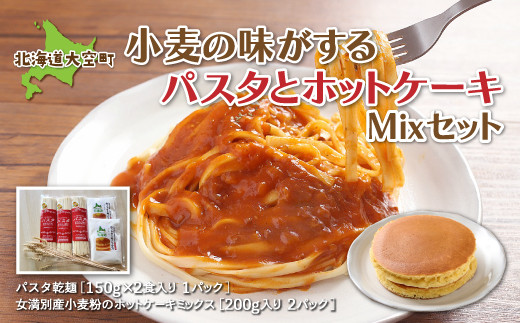 
「小麦の味がする」パスタセットパスタ乾麺180g×3、ホットケーキミックス200g×２ ふるさと納税 パスタ 麺 乾麺 ホットケーキミックス ホットケーキ セット 北海道 大空町 送料無料 OSR003
