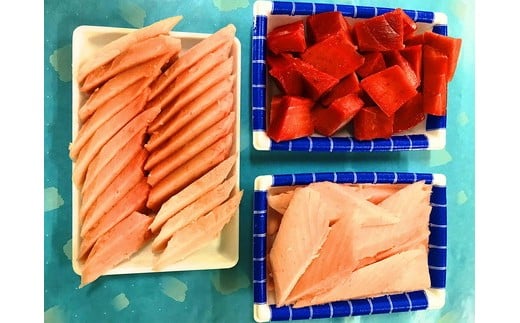 【ふるさと納税】 まぐろ 魚 冷凍 焼津 びんちょうマグロ刺身・切り落とし ばちマグロ切り落とし 計900g a12-054