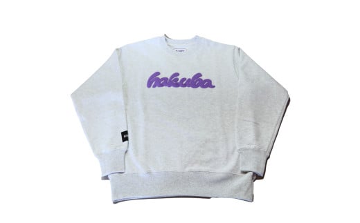 HAKUBA ORIGINAL 発泡プリントスウェット(ユニセックス) 　サイズ：XL　カラー：アッシュ【P0130513_XL_AS】
