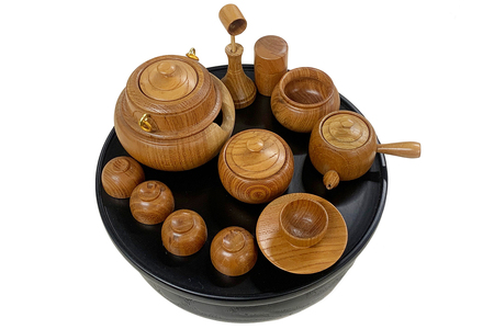 日光彫 日光茶道具｜伝統工芸品 漆塗り 木彫り 木工品 ミニチュア 五十嵐漆器店 [0428]