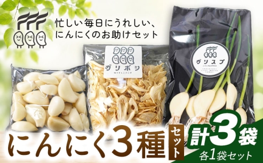 にんにく 3種 セット計3袋 各1袋 にんにくスプラウト むきにんにく 切干にんにく 株式会社ANELA GROW 《30日以内に出荷予定(土日祝除く)》千葉県 我孫子市 にんにく 水耕栽培 ギフト 送料無料