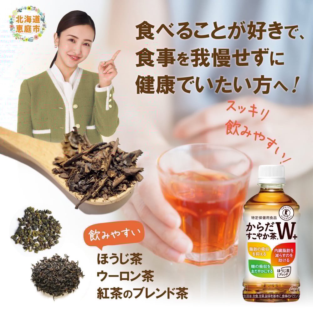 【定期便：8回（毎週発送）】からだすこやか茶W+ 350ml×24本