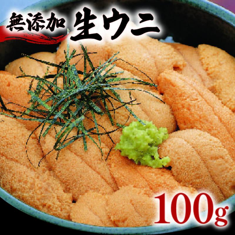 生うに 100g うに 冷蔵 雲丹 無添加 ミョウバン不使用 岩手県産