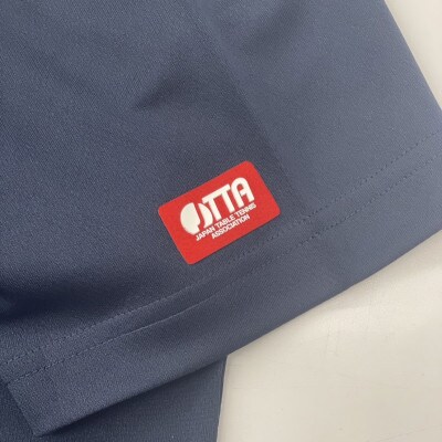 JTTA公認　卓球ユニフォーム【男女兼用(ドライ):Mサイズ】プレイヤー　補　ネイビー【配送不可地域：離島】【1521313】