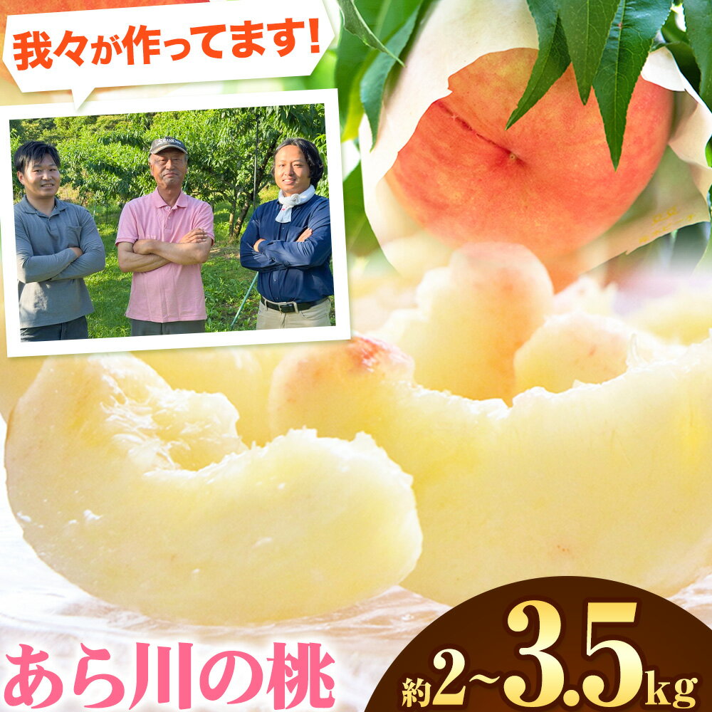 【ふるさと納税】【予約受付】選べる あら川の桃 約2kg 約2.8kg 約3.5kg 室谷青果《2026年6月下旬-7月中旬頃出荷》和歌山県 紀の川市
