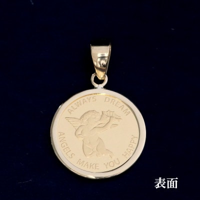 K24純金エンジェルコイン【1/25oz】ペンダントヘッド【配送不可地域：沖縄県】