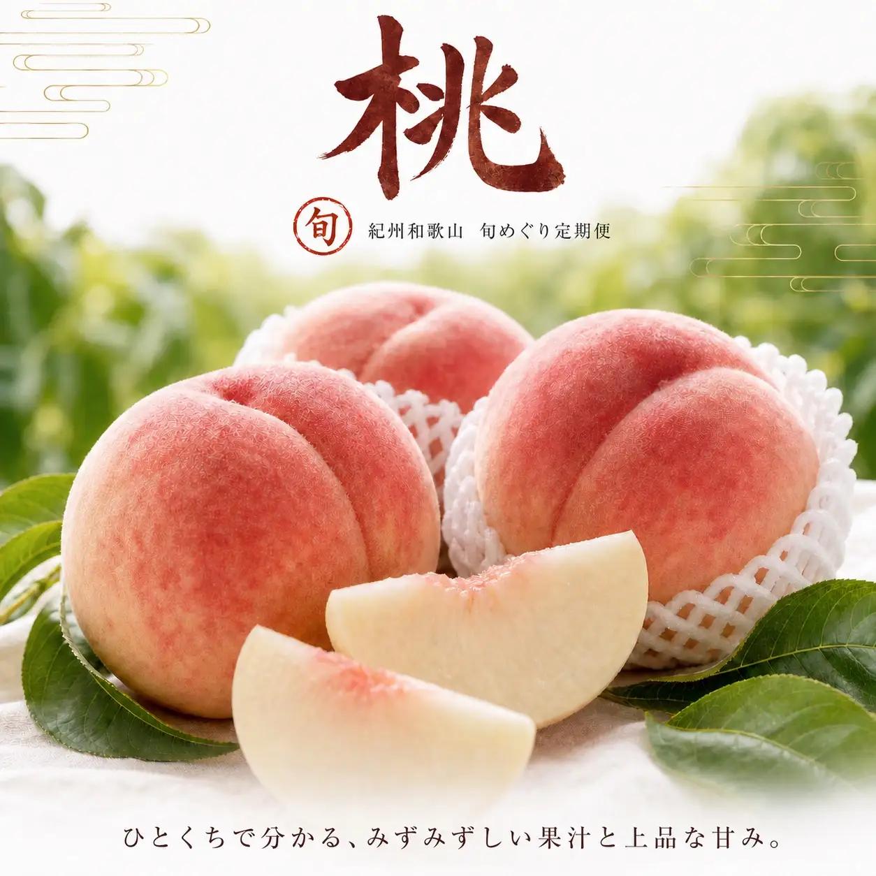 【全3回】紀州和歌山産旬のフルーツセット(せとか・桃・富有柿)  / 果物定期便 フルーツ定期便 セトカ 柑橘 くだもの 果物 カキ かき 柿 もも モモ 桃 【tkb392】