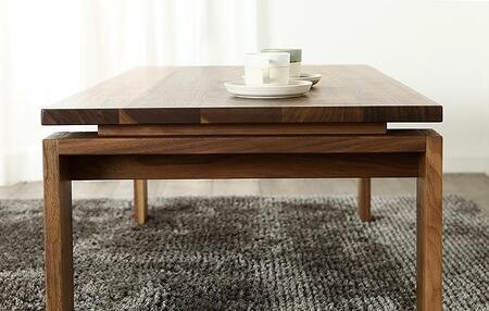大川家具 エクボ 120cm センターテーブル リビングテーブル 天然木ウォールナット 野中木工所