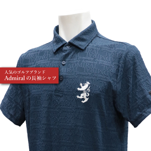 ゴルフウェア アドミラル 半袖　Lサイズ 　ネイビー