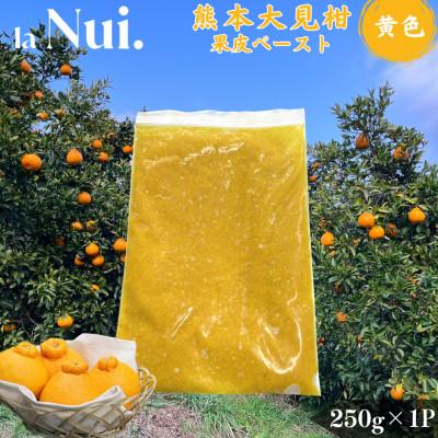 ふるさと納税 宇城市 不知火 熊本大見柑 果皮ペースト 黄色 約250g×1P 宇城市【la Nui.】