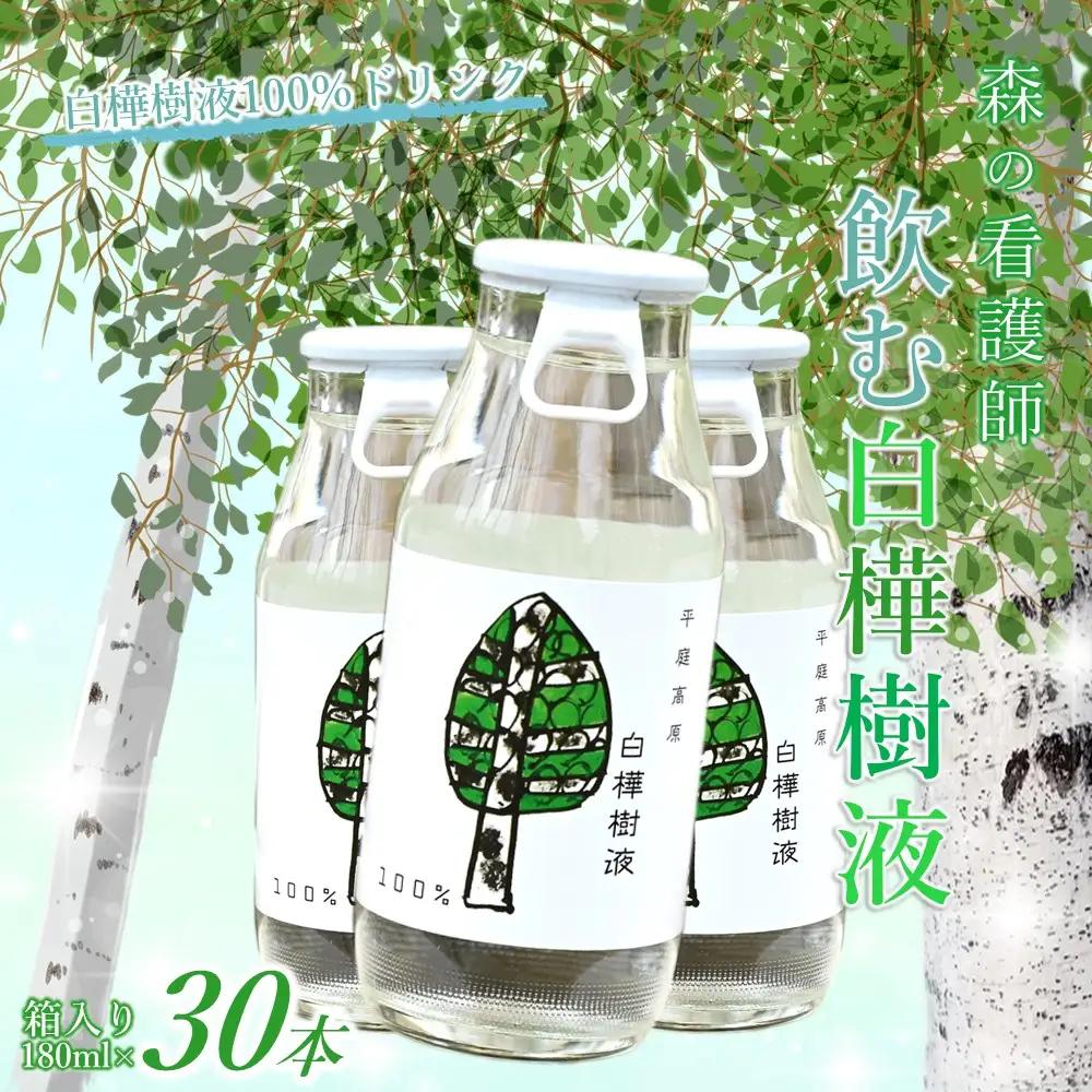 飲む 白樺樹液 100％ドリンク30本 白樺樹液