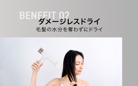 INGRACE Velena hair dryer グレージュ｜ へアドライヤー 美容 ポーチ付き 充電式 持ち運び コンパクト 軽い スタイリング
