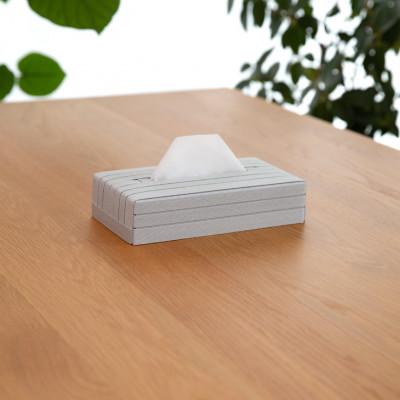 ふるさと納税 奥州市 心地よい暮らしをつくる ティッシュケース mini ライトグレー バンドシー [AR092] |  | 01