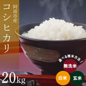 コシヒカリ 20kg 令和6年産 米 こめ ご飯 ごはん おにぎり 白米 精米 新米 卵かけご飯 食品 備蓄 備蓄米 保存 防災 雑穀 五穀米 玄米 もち米 ギフト 贈答 プレゼント お取り寄せ グルメ 送料無料 徳島県 阿波市 栗栖農園