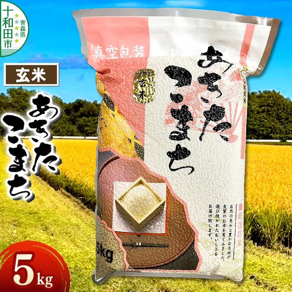 玄米 一等米 青森県産あきたこまち玄米（真空パック）5kg 令和7年産