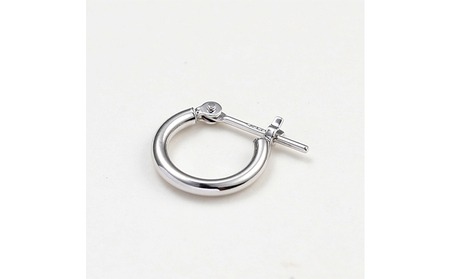 プラチナ900 　フープピアス　1.5×10　120333 SWAE017