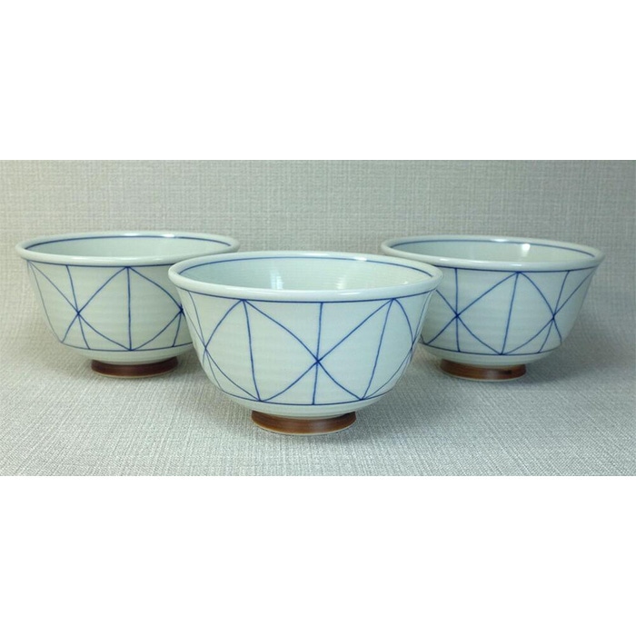 【AB1065】【波佐見焼】14×8.5cmふんわり軽いお好み丼 ３個組　WEB 【西海陶器】３ ２０９６７
