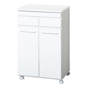 スライド棚付きダストボックス2D ホワイト