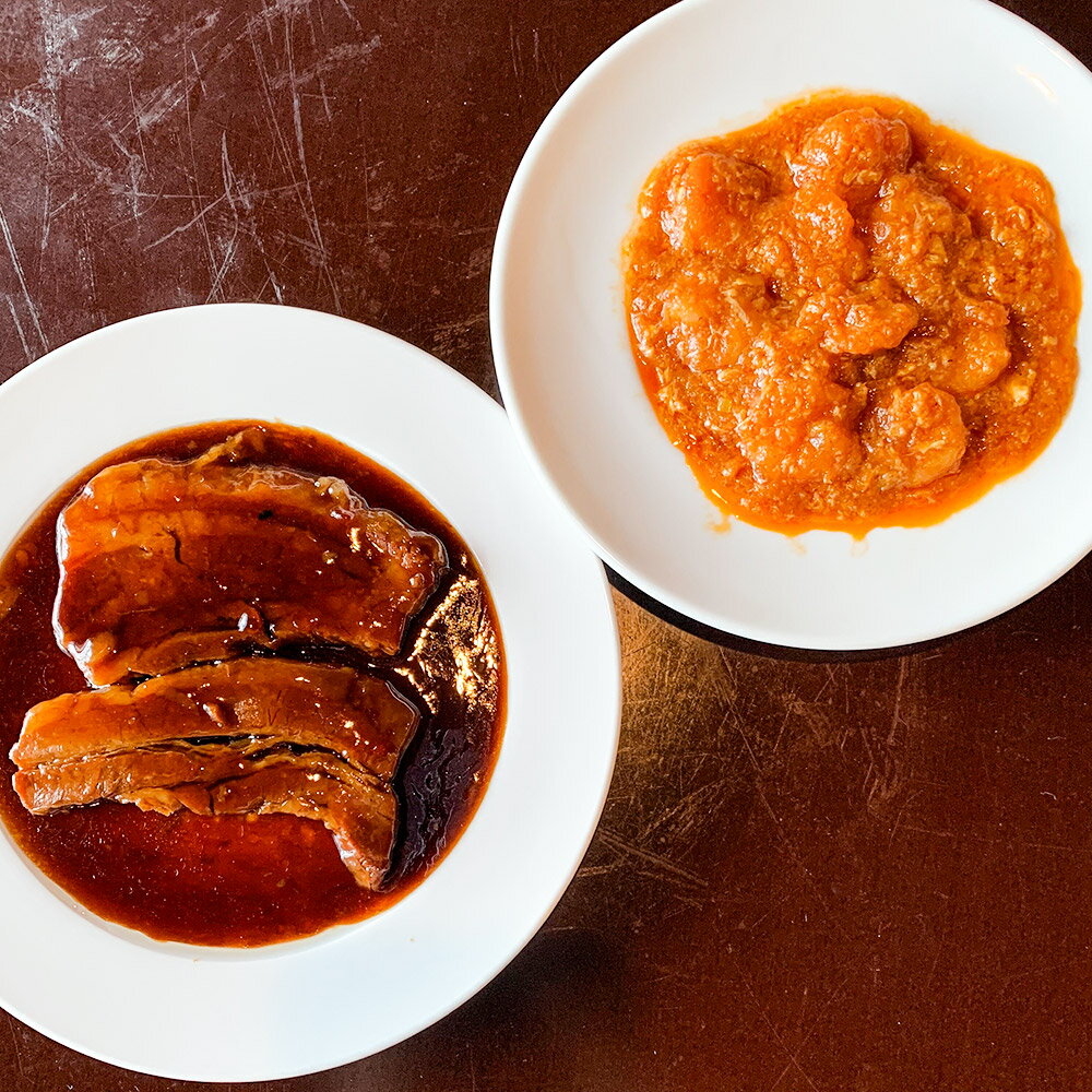 【ふるさと納税】中華 セット エビチリ 豚の角煮 チャイナダイニング琥珀 冷凍 真空パック 惣菜 冷凍惣菜 時短 便利 温めるだけ おかず ご飯のお供 つまみ お酒のあて 中華食べ比べ 【2025年12月上旬迄発送予定】