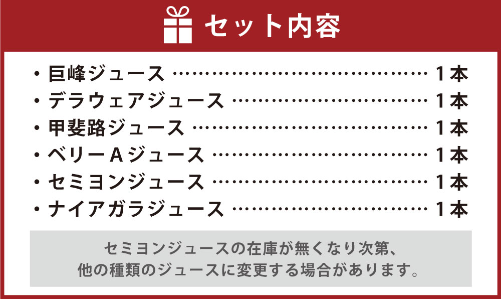 【New】幸田町産 ぶどう使用(無添加、無糖、無加水)100％ ジュース 多種類 6本詰め合わせ ぶどうジュース_イメージ5