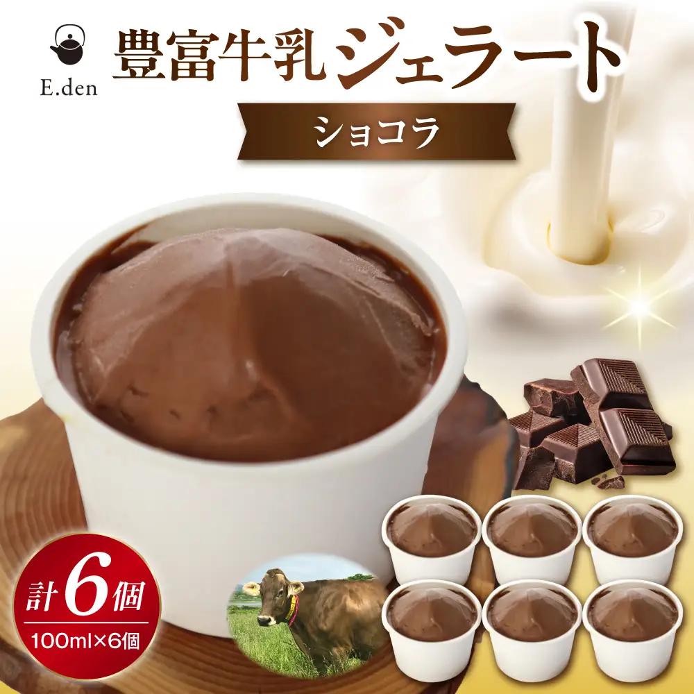 E.den豊富牛乳ジェラート ショコラ 6個 ジェラート