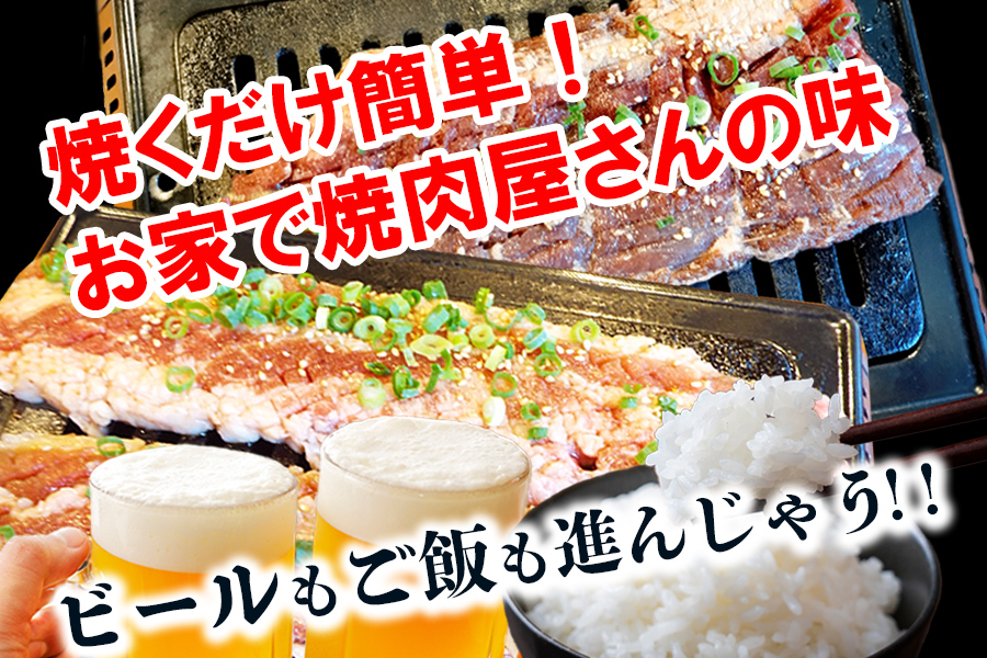 ホルモンたけだの看板メニュー『牛カルビ・牛ハラミ　焼肉セット』　2.4kg　訳あり