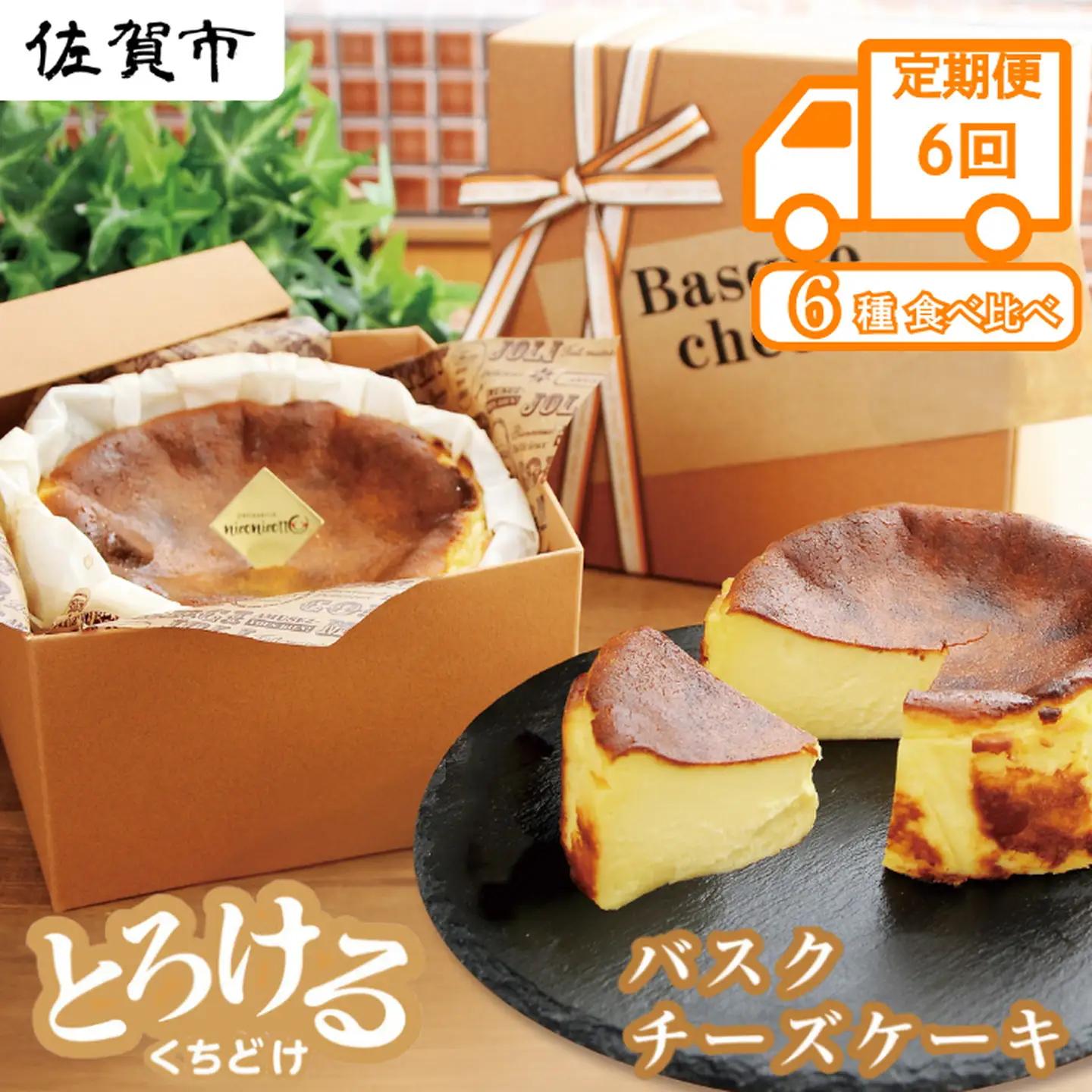 【定期便6回】バスクチーズケーキ6種食べ比べ：B525-004