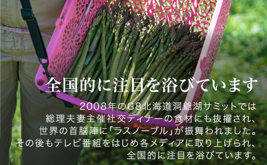 【先行予約！令和8年産】幻のアスパラ「ラスノーブル」Lサイズ 2kg グリーンアスパラ おおとり[024-74]