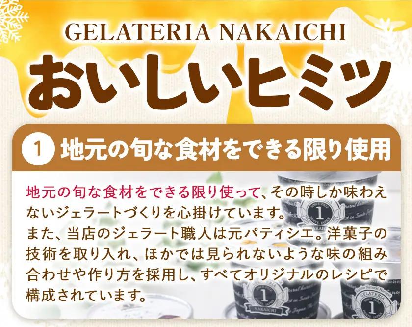 ジェラート 6種 詰め合わせ 計6個 GELATERIA NAKAICHI