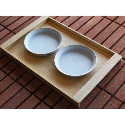 1616/ TY Round Deep Plate 200 Grey 2枚 セット グレー ライトグレー ディーププレート 食器 皿 シンプル 20cm A20-549_イメージ2