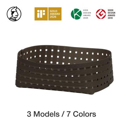 ふるさと納税 奥州市 暮らしを整える収納 バンドシー バスケット Oval - M ダークブラウン [AR232]