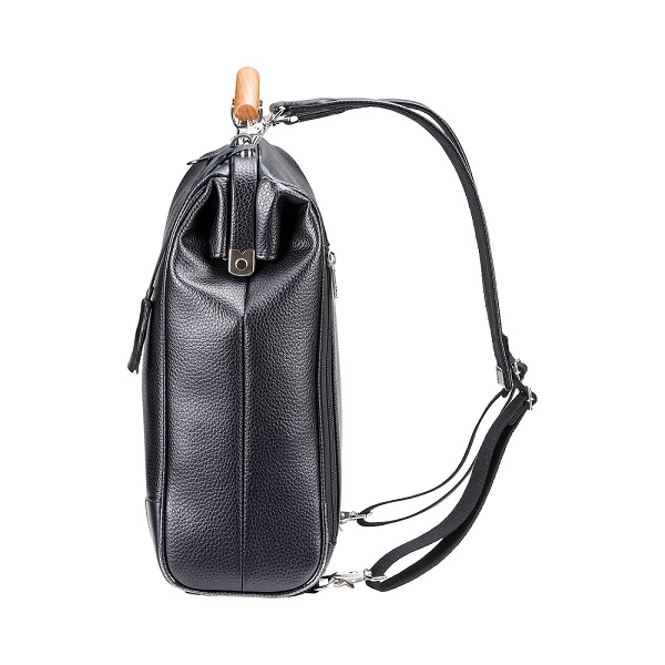 【高島屋選定品】豊岡鞄 YOUTA エルク 3way 縦ダレス (YK3ME) ブラック / 木和田正昭商店 ダレスリュック ダレスバッグ 縦型ショルダー 手持ち リュック A4ファイル対応 14イン