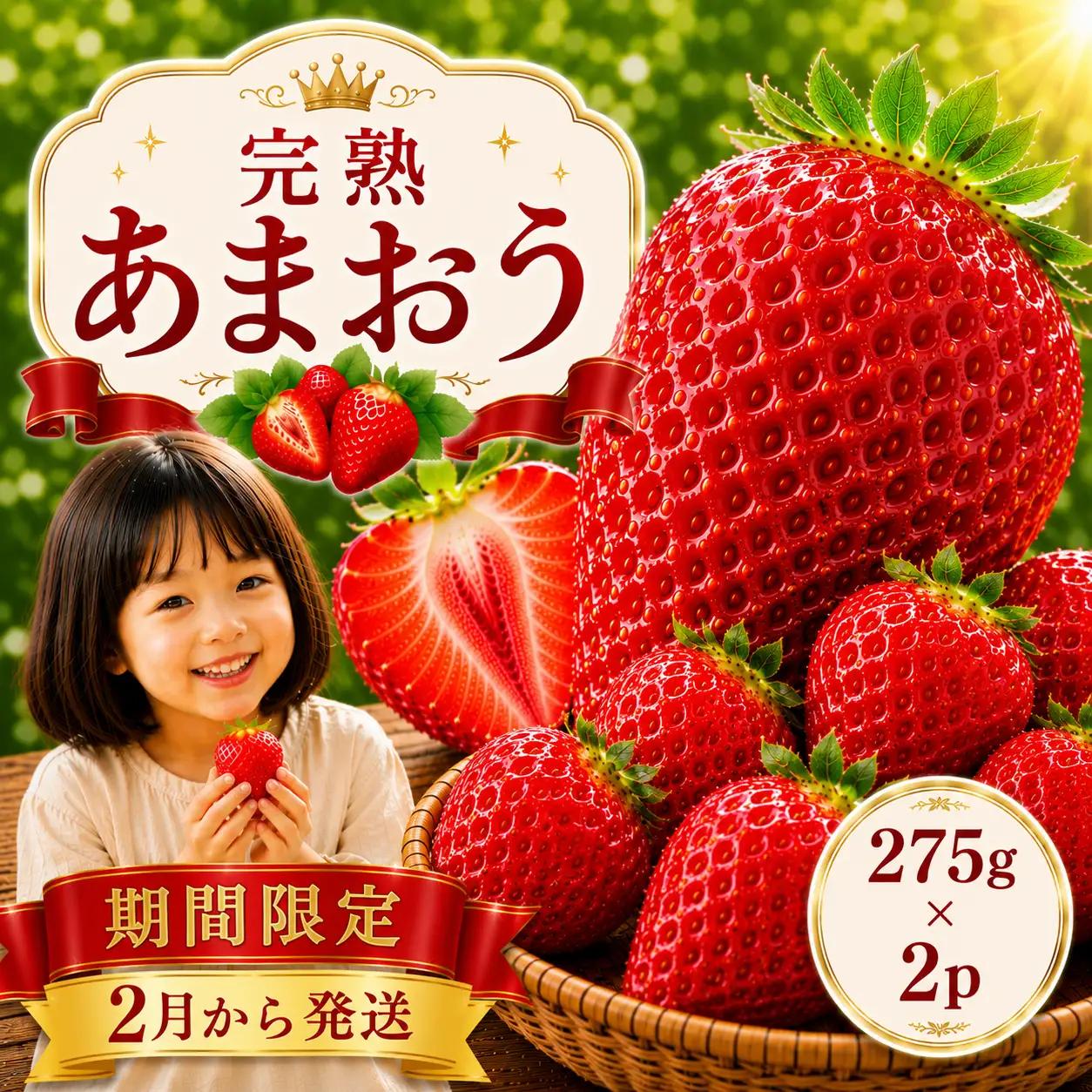 【2月より発送】あまおう 550g あまおう DNK