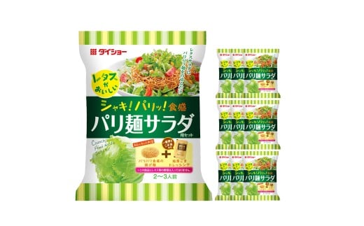 レタスがおいしいパリ麺サラダ 95g×10袋 パリ麺 揚げ麺 めん サラダ ドレッシング セット 常温