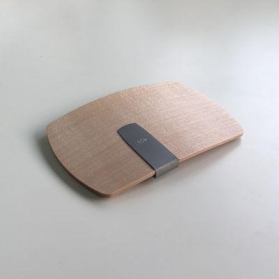 ふるさと納税 小千谷市 【雪国の無垢材使用】電子マネークリップ カエデ ナチュラル ストーリオ