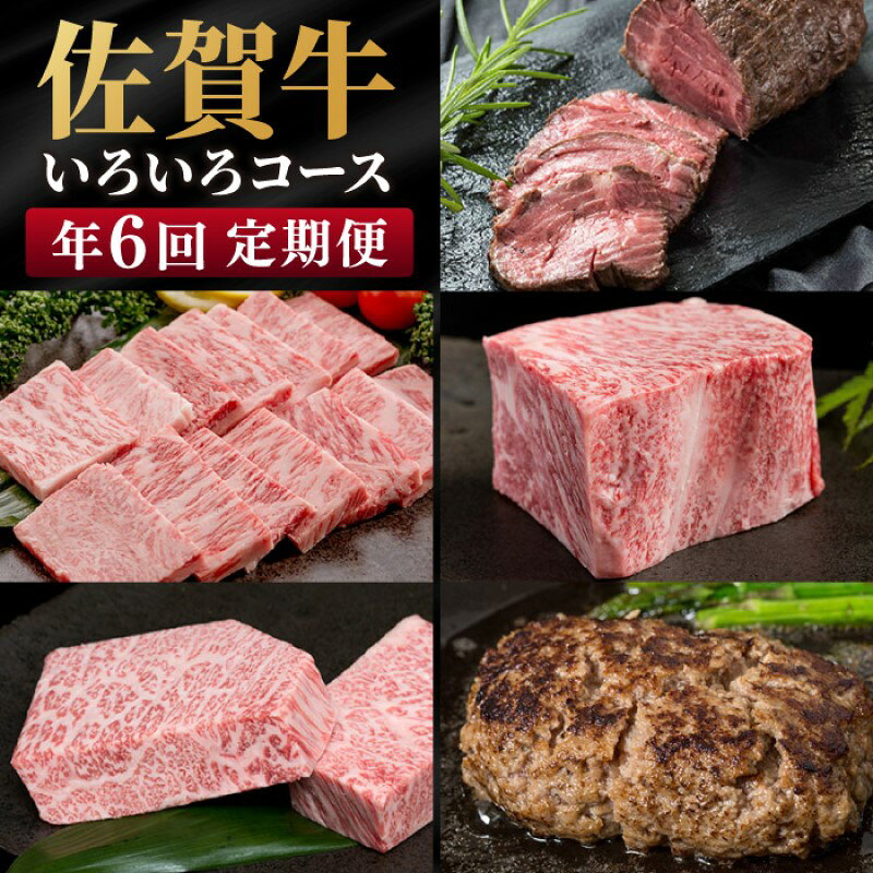 【ふるさと納税】定期便 偶数月 年6回 佐賀牛 いろいろコース 牛肉 肉 お肉 6回 ※配送不可：北海道、沖縄県、離島