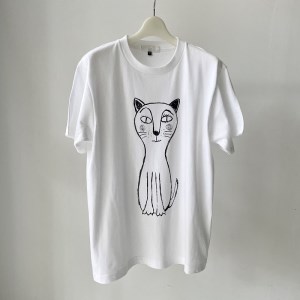 CAT T-SHIRT【XLサイズ/WHITE】