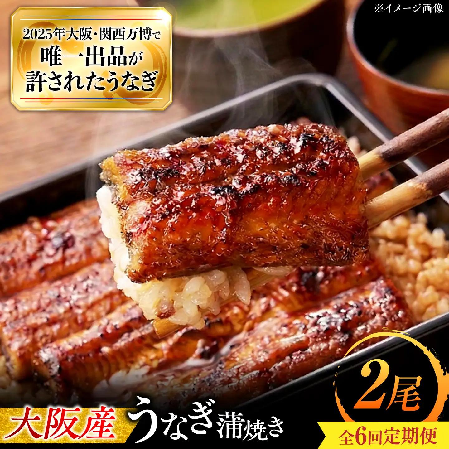【6回定期便】 鰻 鰻の蒲焼 2尾 蒲焼 BLAL004