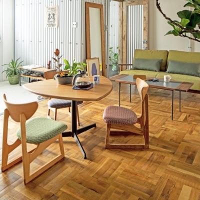 ふるさと納税 富田林市 Lager Chair (ラガーチェア) ミナモ ブルー ダークブラウンフレーム【SWOF】 |  | 02