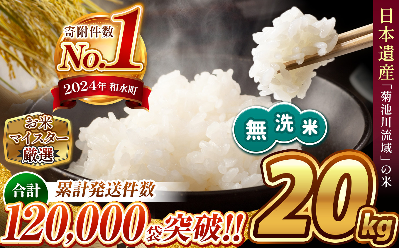 
            令和6年産 新米  熊本県産 ほたるの灯り 無洗米 20kg | 小分け 5kg × 4袋  熊本県産 こめ 米 無洗米 ごはん 銘柄米 ブレンド米 複数原料米 人気 日本遺産 菊池川流域 こめ作り ごはん ふるさと納税 返礼品
          