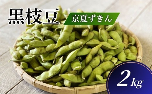 期間限定 黒枝豆「京 夏ずきん」 優品 2kg（1袋200g×10袋) 丹波黒大豆 夏野菜 夏 枝豆 えだまめ 黒大豆 まめごはん 豆ごはん サラダ 天ぷら 京野菜 野菜 旬野菜 枝豆 大豆 ビール おつまみ 肴 あて 京都 丹波
