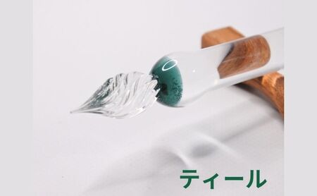 clarto　ガラスペンlavie（アマガエル）　筆記用具 ガラスペン 硝子ペン 手作り ガラス 硝子 かわいい インク 手紙 日記 プレゼント ギフト 墨田区 東京都 グリーン