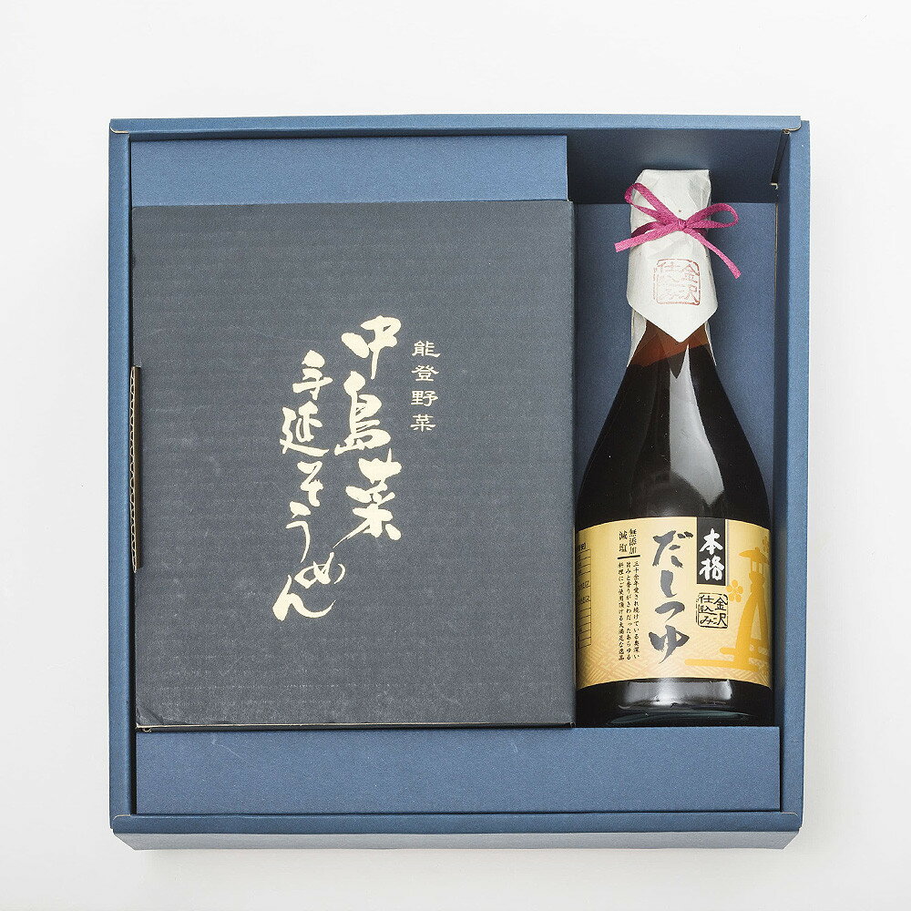 【ふるさと納税】本格だしつゆ＆中島菜手延べそうめん10人前セット