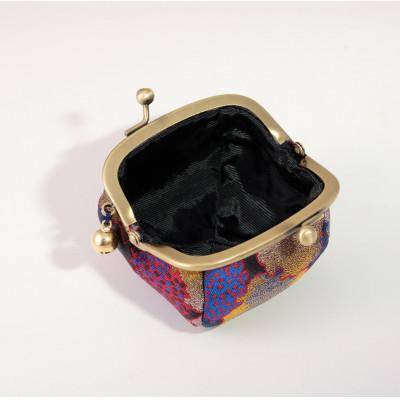 ふるさと納税 与謝野町 2.5寸ボストンがま口　小紋柄(黒) |  | 01