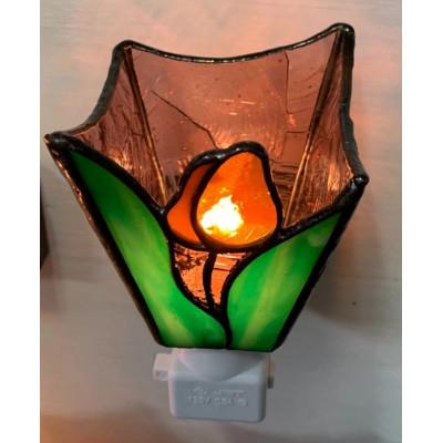 ふるさと納税 大村市 おやすみランプ【チューリップ オレンジ】5W電球付き |  | 03