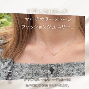 K18 マルチカラー　WING　ネックレス ネックレス アクセサリー レディース ジュエリー K18 イエローゴールド マルチカラー ストーン WING 天使の羽根 アミュレット 鑑別書付 保証書付 
